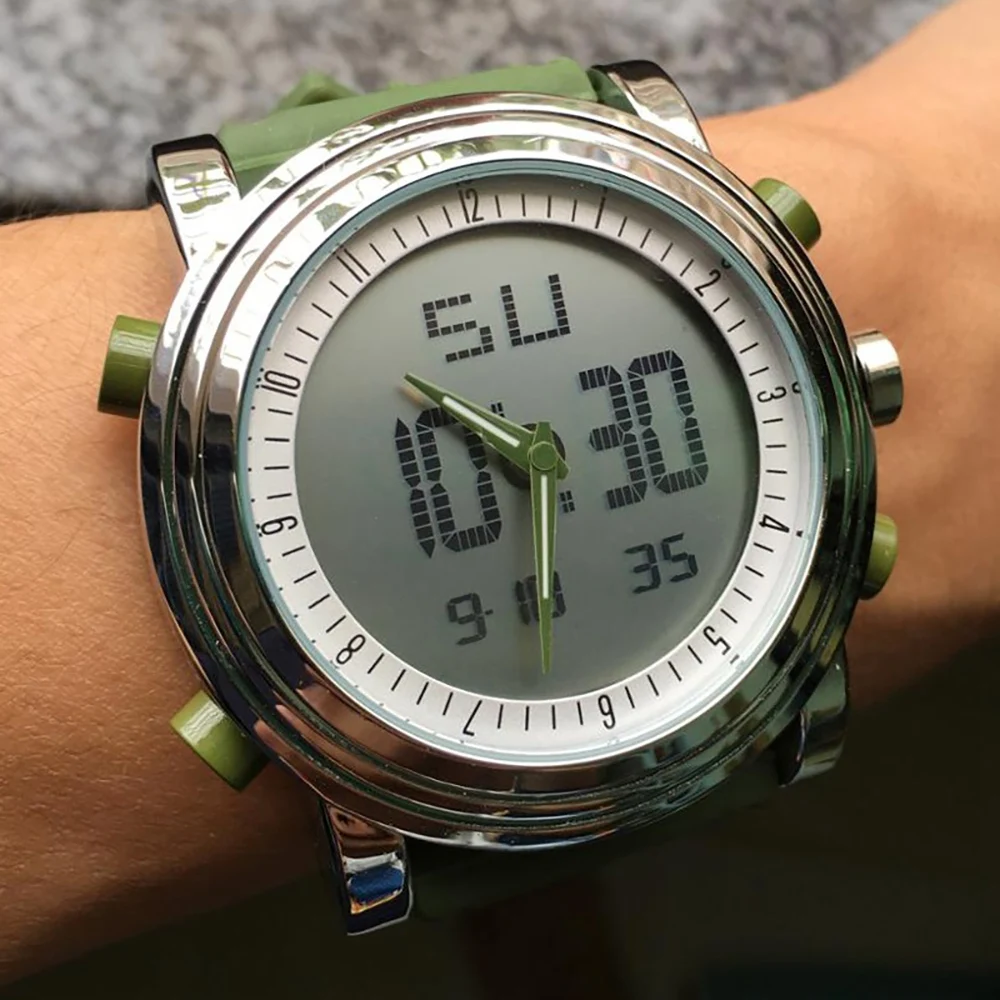 SINOBI спортивные часы мужские кварцевые наручные часы цифровые часы Топ люксовый бренд гибридные часы хронограф часы Relogio Masculino