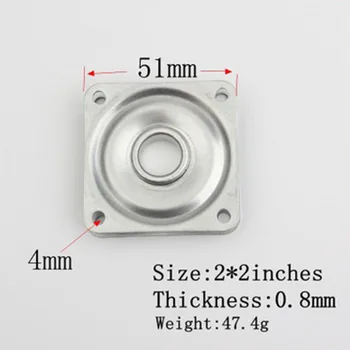 

1 PC Full Ball Bearing Swivel Plate Metal Lazy Susan Turntable TV Rack Desk New