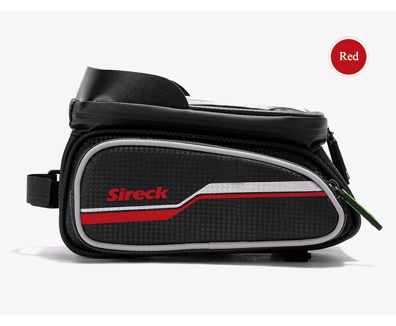 Excellent Sireck Road Bicycle Bag Mountain Bike 6 Inch Front Frame Phone Case Touchscreen Bag Saddle Cycling Top Tube Bag Bike Accessories 21