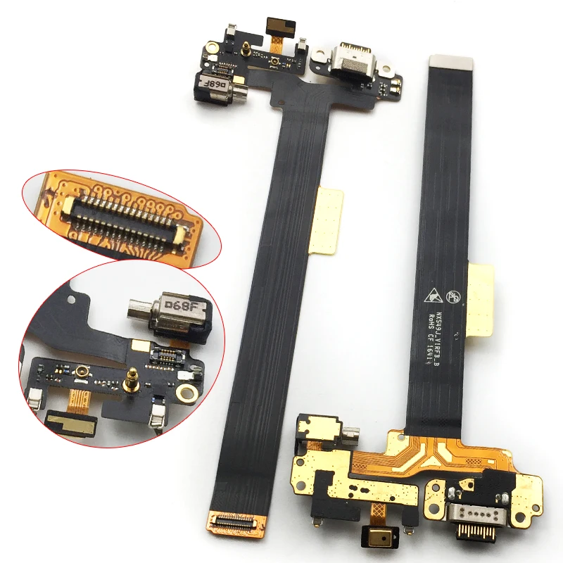 

New For ZTE Nubia Z11 mini S NX549j USB Charging Port Dock Plug Jack Connector Charge Board Flex Cable