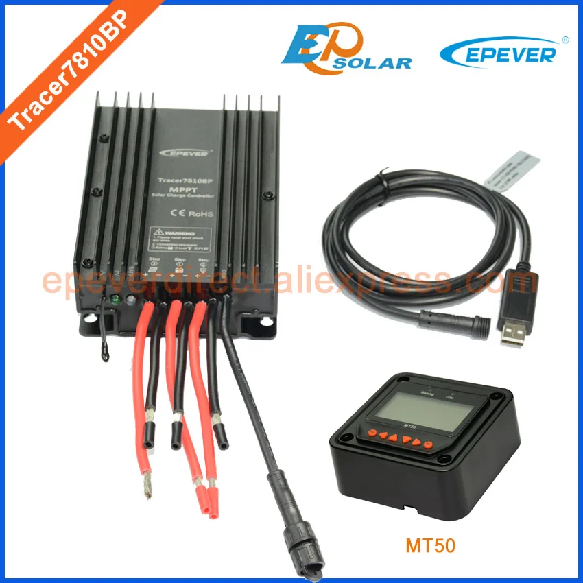 30A 30amp Новый EPEVER продукт Tracer7810BP 12В 24В Авто Тип с USB кабелем Солнечная Панель