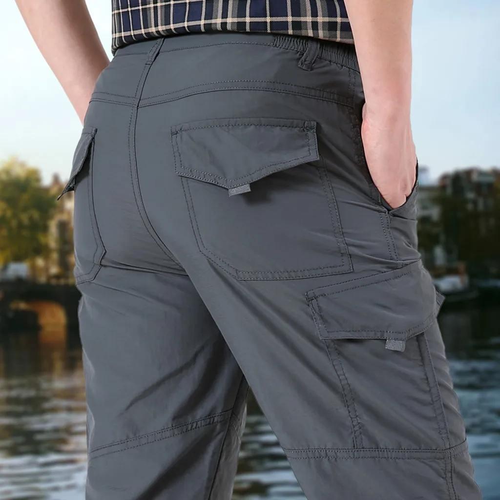 Тактические Брюки мужские летние размера плюс для улицы быстросохнущие дышащие спортивные брюки мужские брюки