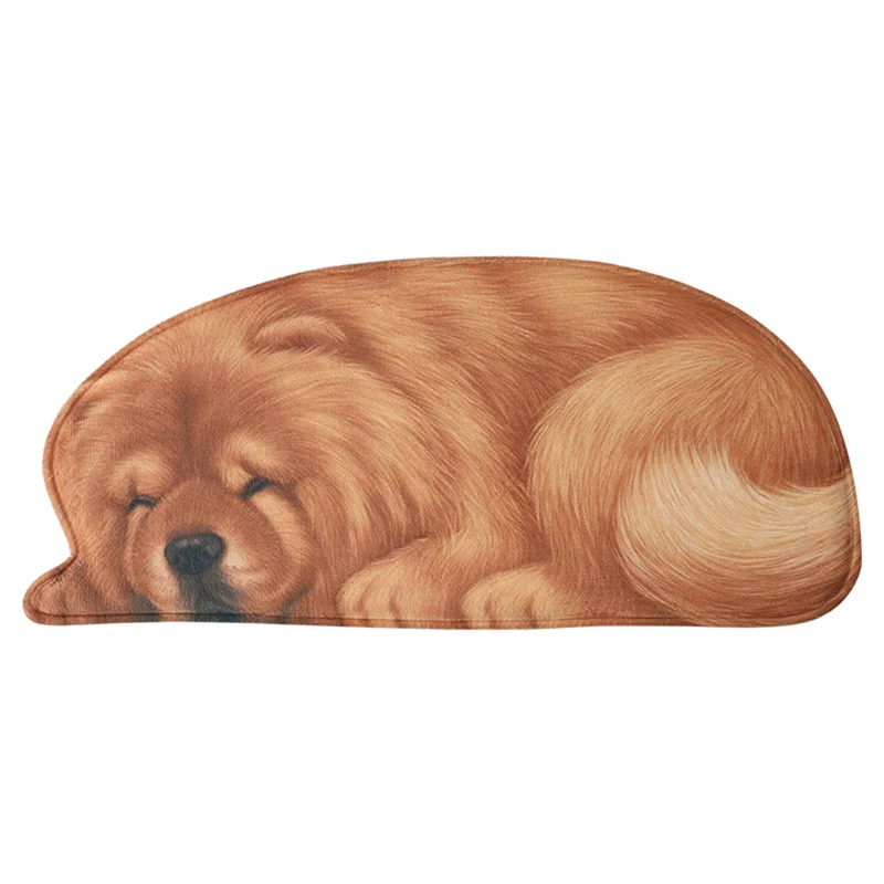 

EHOMEBUY 2019 New Carpet Chow Chow Dog Shaped Carpet Living Room Floor Protection Washable Anti Slip Footpad Pet Mats Home Decor