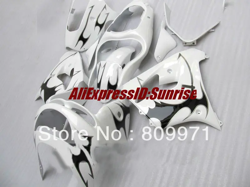 

Custom Motorcycle Fairing kit for KAWASAKI Ninja ZX9R 98 99 ZX-9R ZX 9R 1998 1999 ABS Plastic White Fairings set+gifts