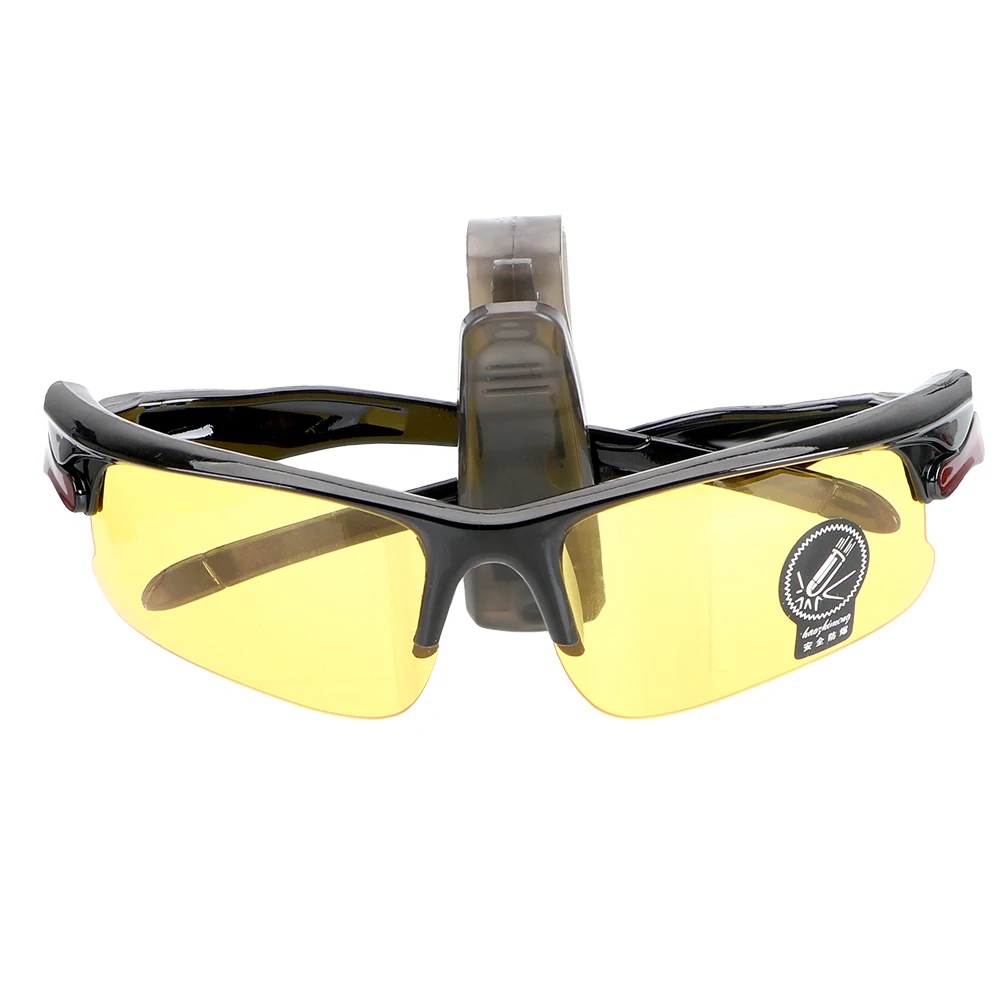 Автомобильные аксессуары Автомобильный солнцезащитный козырек Солнцезащитные очки держатель для очков держатель для хранения портативный с автозажимом футляры для очков