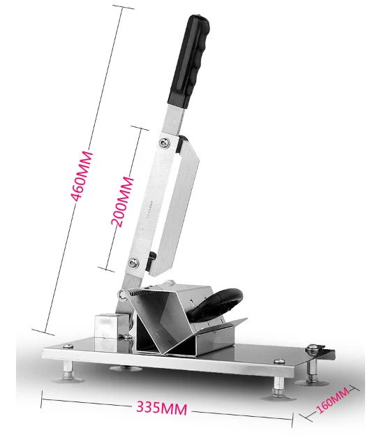 Слайсер ягненка прокатки машина замороженное мясо инструмент для резки из нержавеющей стали фрукты овощи чип посуда стейк нож для резки