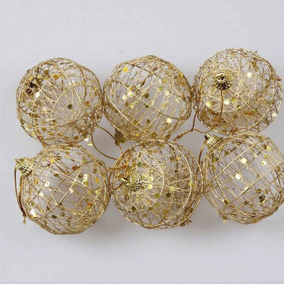

6pcs/lots 6mm Christmas Tree Ball Baubles Hanging Party Ornament Decoration Home Decoration
