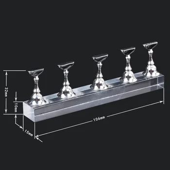 

Hot 10 Pcs False Nail Tips Display Stand Holder Set Magnetic Showing Shelf Practice Nail Tools wyt77