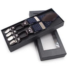 Унисекс эластичные полосатые жаккардовые подтяжки для мужчин и женщин 3 цвета Geqing джентльменские локоны для брюк подарок на праздник