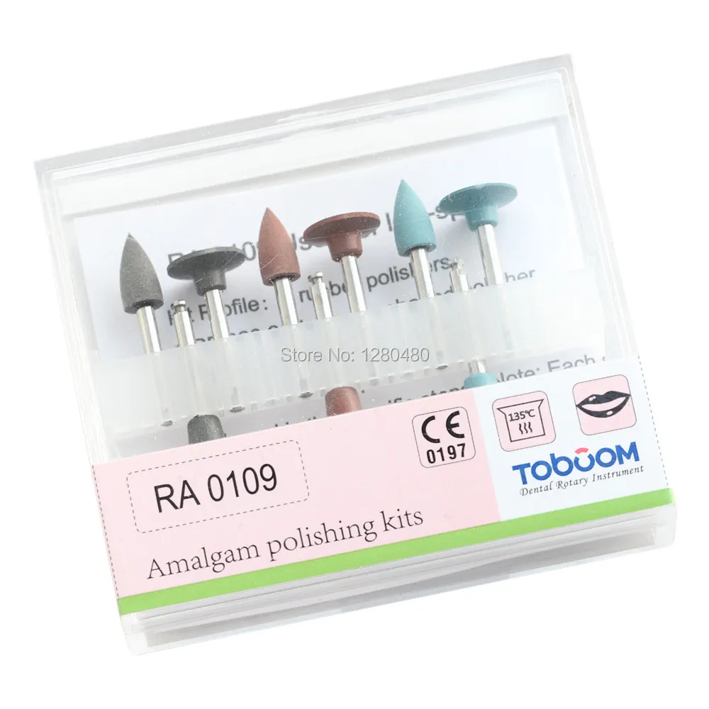 

1 Set Dental Lab Silicone Polisher Diamond Burs Cups Assorted Oral Care Teeth RA 0109 Amalgam Polishing Kits