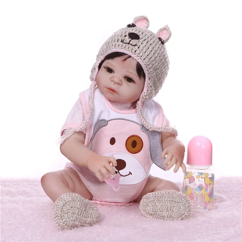

NPK Real 48CM Reborn Doll Handmade Full Silicone Bebe Reborn Girl /Boy Doll Boneca In Cute Clothes Fashion Baby Dolls For Child
