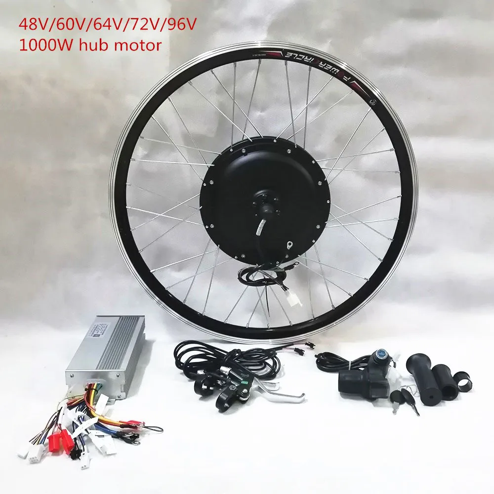 48 V/60/72 V/84 V/96 V 1000 W регулятор для электровелосипеда мотор набор преобразования для электрического велосипеда для 26 "заднего колеса с