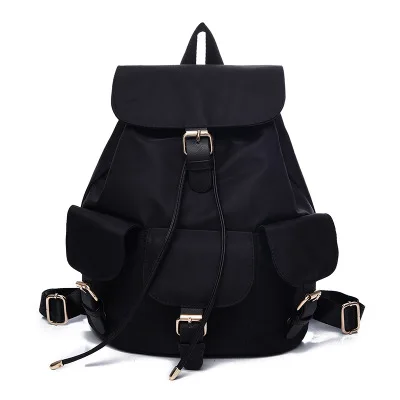 

eTya Women Casual Nylon Oxford Backpack Black Blue Purple Red Female Shoulder Bag School bags for teenager Girls Waterproof Bag