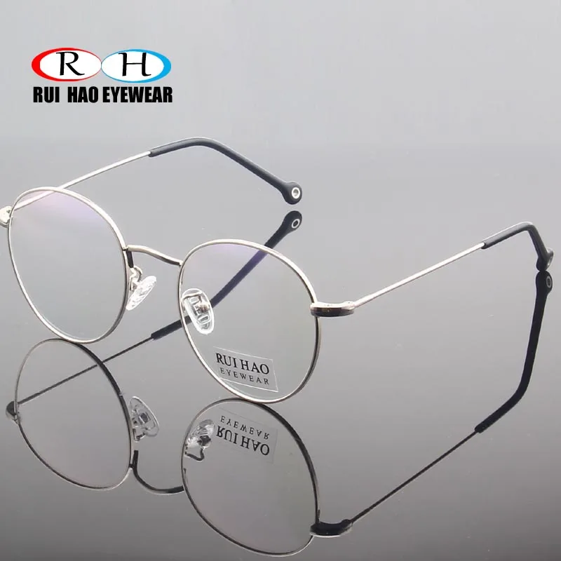 

3 Color Rui Hao Eyewear Retro Eyeglasses Frame Popular Round Glasses Frames Fashion Optical Prescription Spectacles