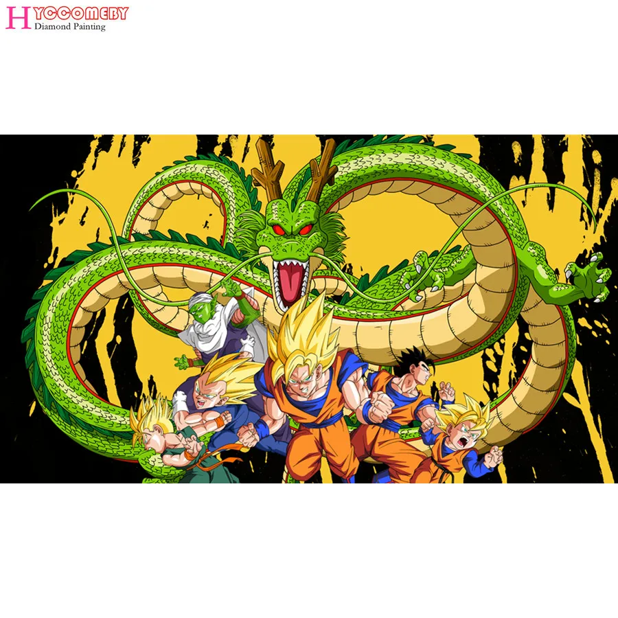 5D square Diamond Painting cartoon Japanse Dragon Ball Z DIY full Diamond Embroidery Diamond