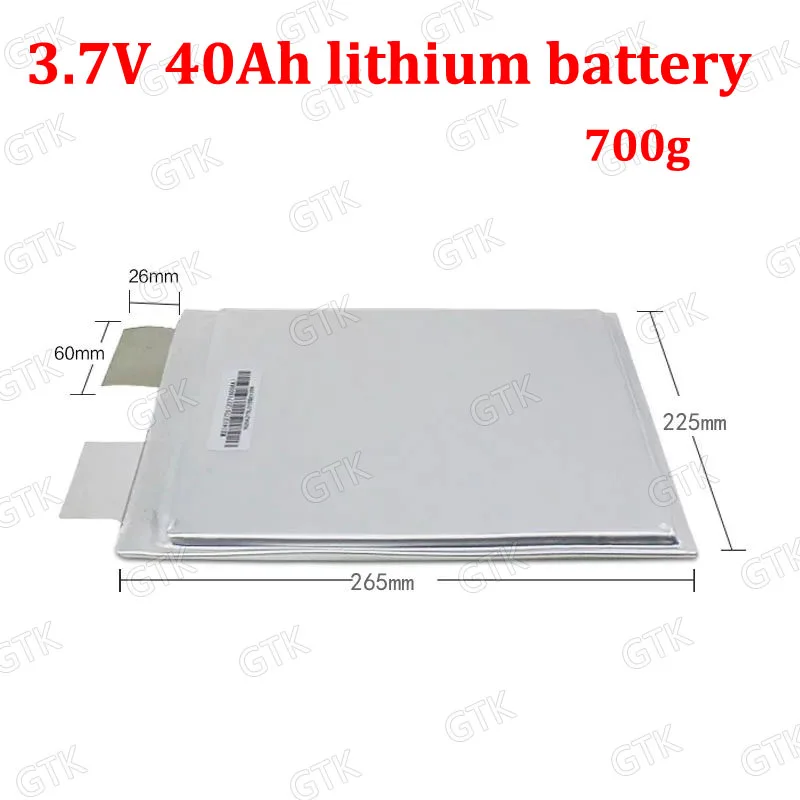 3 шт бренд 7 v 40ah литий полимерный 50ah литиевый аккумулятор для DIY 12v 400Ah ионный