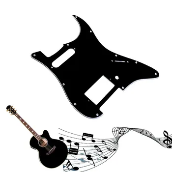 

3 Ply Guitar Pickguard For Strat HS Single Humbucker Black