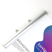 90 алюминиевый плакат клип полоса вешалка баннер оснастка полоса супермаркет баннер флаг Держатель клип рельсы Окрашенные прокрутки стержень зажим