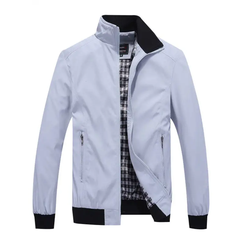 Plus Size 7XL Jacket Men Spring Summer Autumn Men jacket Coat Male Classic Oversized City Jacket Stand Collar Fashion Style 2019 02