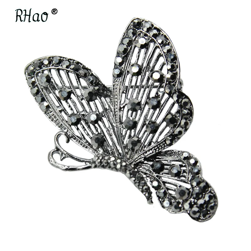 Émail Insecte Cristal Libellule Broche Unisexe Costume Robe Pin Accessoires