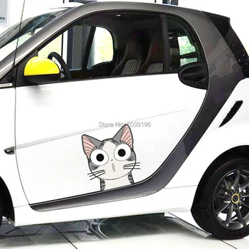 

10 x Newest Lovely Cute Cat Chi's Sweet Home Car Stickers Car Covers Car Decals for Toyota Chevrolet Volkswagen Tesla BMW Lada