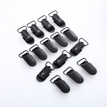 

Metal Black Baby Duckbill Buckle 5 Piece/Lot Child Pacifier Frame DIY Jewelry Accessories Duckbill Clip Baby Feeding Supplies