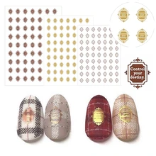 Control your destiny LETTER  series 4 colors 3d nail art stickers decal template diy nail tool decorations