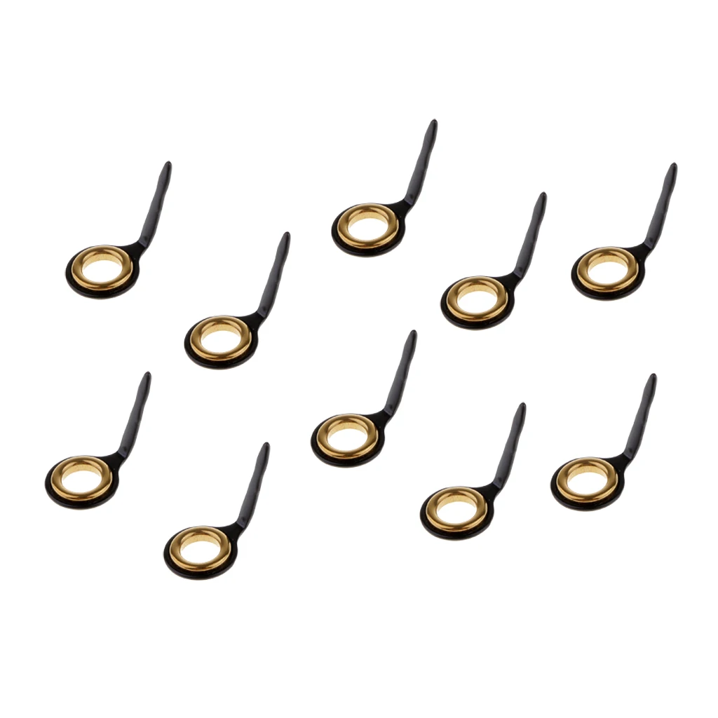 10pcs Fishing Rod Guides Single Leg Fishing Rod Parts Line Ring Rod Building