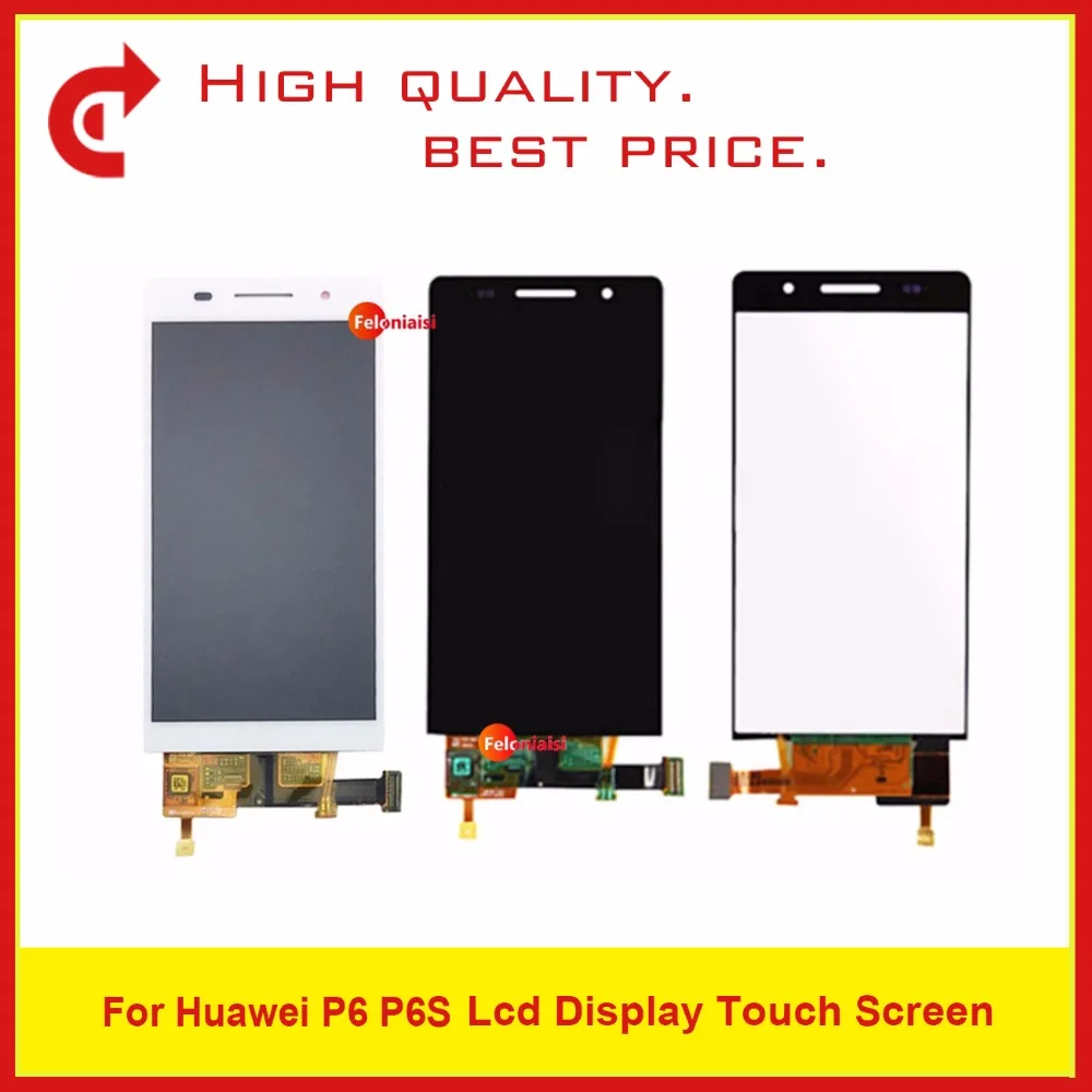 

10Pcs/lot High Quality 4.7" For Huawei P6 P6S Full Lcd Display With Touch Screen Digitizer Sensor Panel Assembly Complete