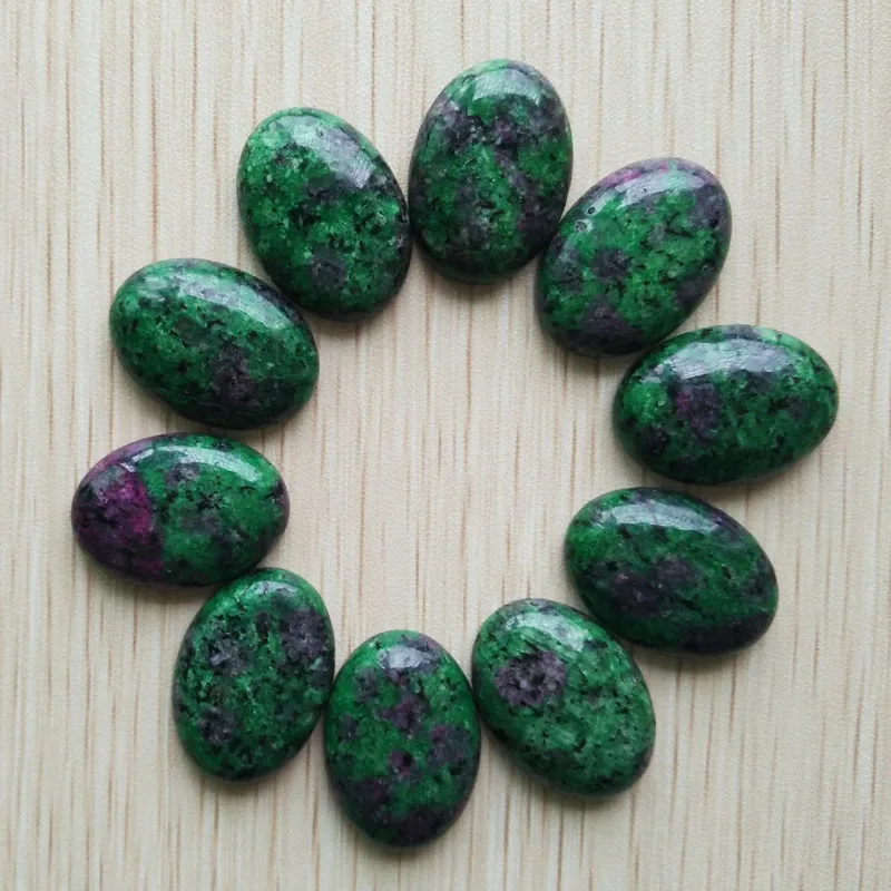 

2018 fashion top quality red and green treasure Oval CAB CABOCHON beads for jewelry Accessories 18x25mm 10pcs/lot Wholesale