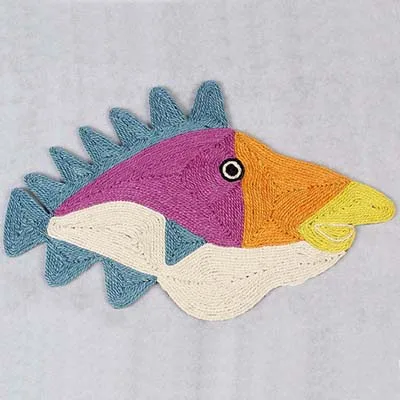 Colorful Fish Летние охлаждения Cat коврик прочный сизаль каната Кот скребок коврики мультфильм Животные печатных подушки для животных Аксессуары для кошек rascador gatos 10E - Цвет: Colorful Fish