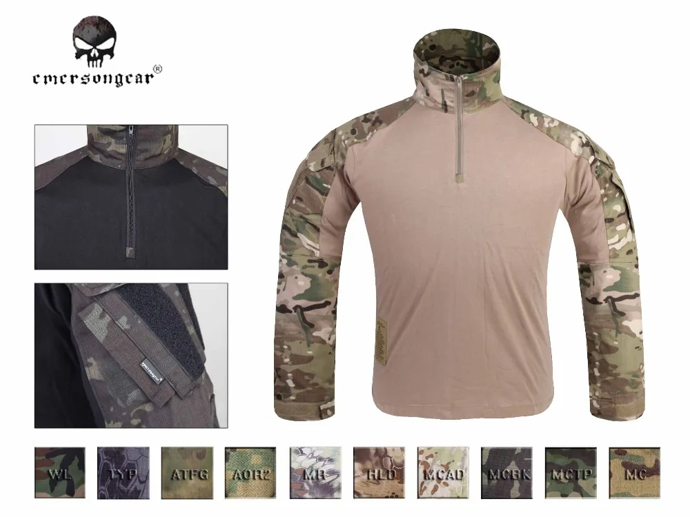 Emersong GEN3 боевая рубашка Охота Airsoft тактический военной одежды камуфляжная