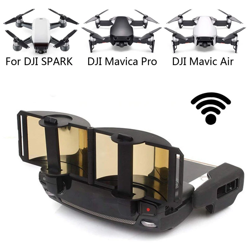 Para DJI Mavic 2/Mavic Pro/Mavic Air/Spark controlador amplificador de señal extensor de rango antena parabólica plegable extensor