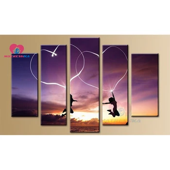 

DIY Multi-painting 5d Diamond painting landscape full drill Cross stitch kits triptych couple Diamond mosaic sale needlework set