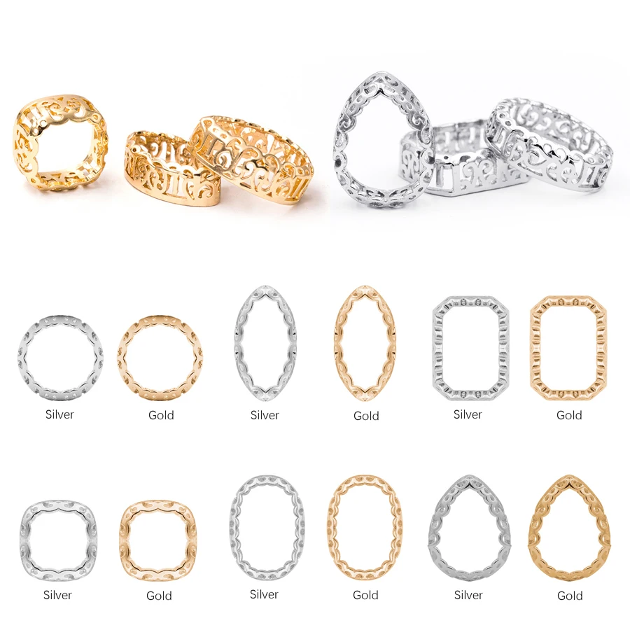 

New 10Pcs Nest Claw Sew On Rhinestones for Sewing Copper Claw Eco-friendly Multi Shape Drop Oval DIY Clothing Accessories