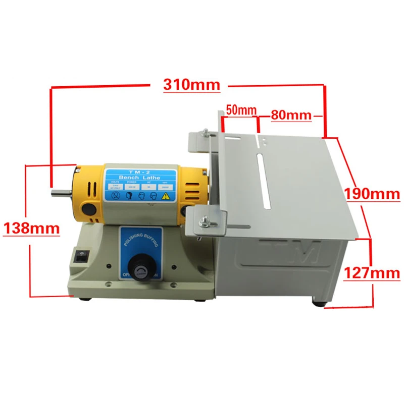 220V TM-2 драгоценный камень ювелирные изделия рок скамья шлифовальная полировальная машинка Многофункциональная скамья токарного станка полировщик 350W 10000 об/мин Y