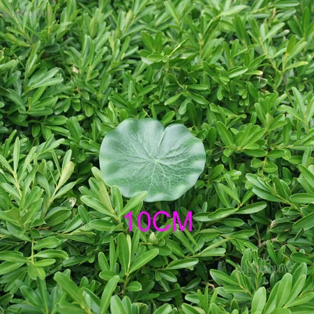 Искусственные синие водоёмы, листья лотоса, цветы, водяная Лилия, плавающий бассейн, домашний сад, растения для плавания, свадебные украшения D24 - Цвет: 10 cm lotus leaf