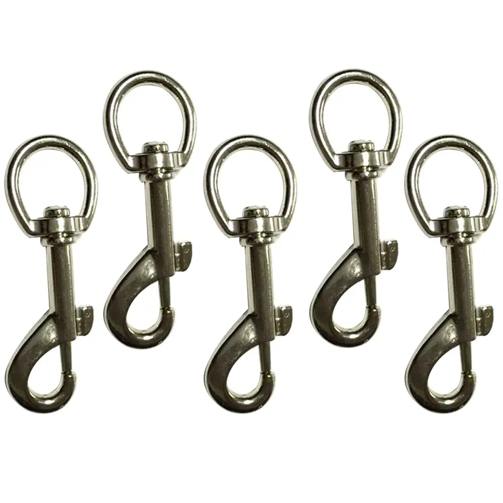 

5Pcs Trigger Swivel Keychain Multi-Purpose Dog Buckle Camping Pet Clip Outdoor Home Spring Accessories Clasp Snap Hook Carabiner