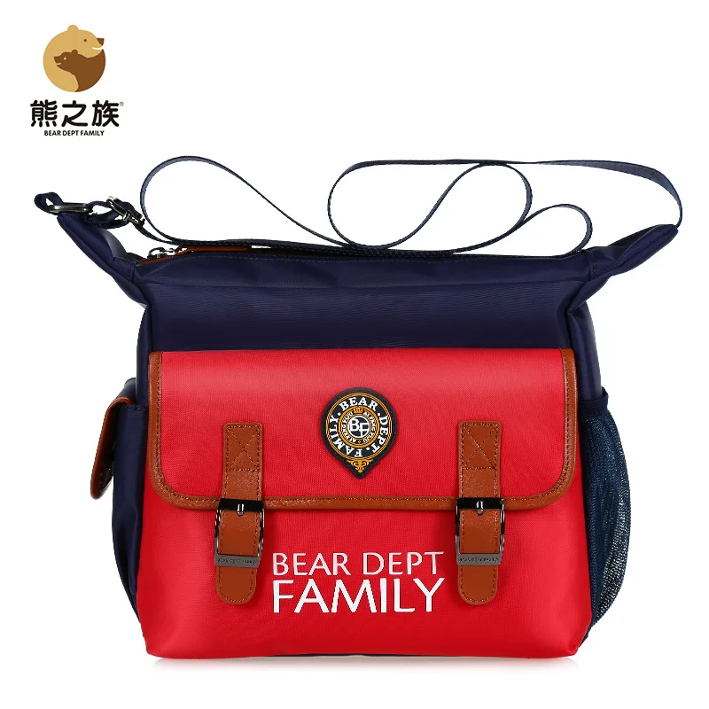 BEAR DEPT FAMILY Boy and Girls Students Messenger Bags School Shoulder Bag