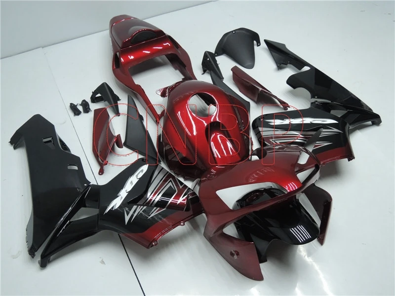

Motorcycle Fairing CBR600F4i 2001 - 2003 Black Red Body Kits CBR 600 2003 Bodywork CBR600 F4i 2002 no paint