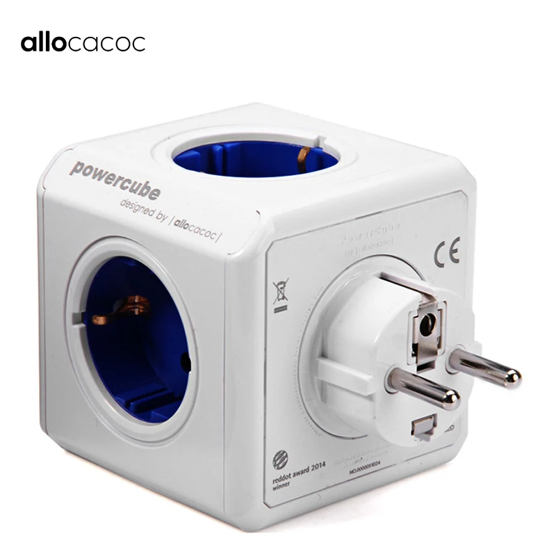 Cheap Allocacoc Smart Home wireless socket electric Adapter plug PowerCube EU Plug power strip USB Ports travel Extension Multi Switch