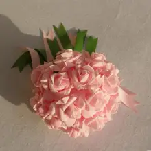 Розовый свадебный букет, группа фанатов, свадебная фотостудия, реквизит для фотосъемки