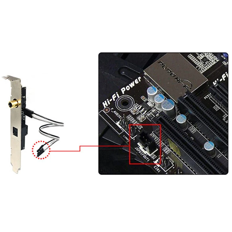 Spdif Optical And Rca Out Plate Cable Bracket For Asus Msi Gigabyte