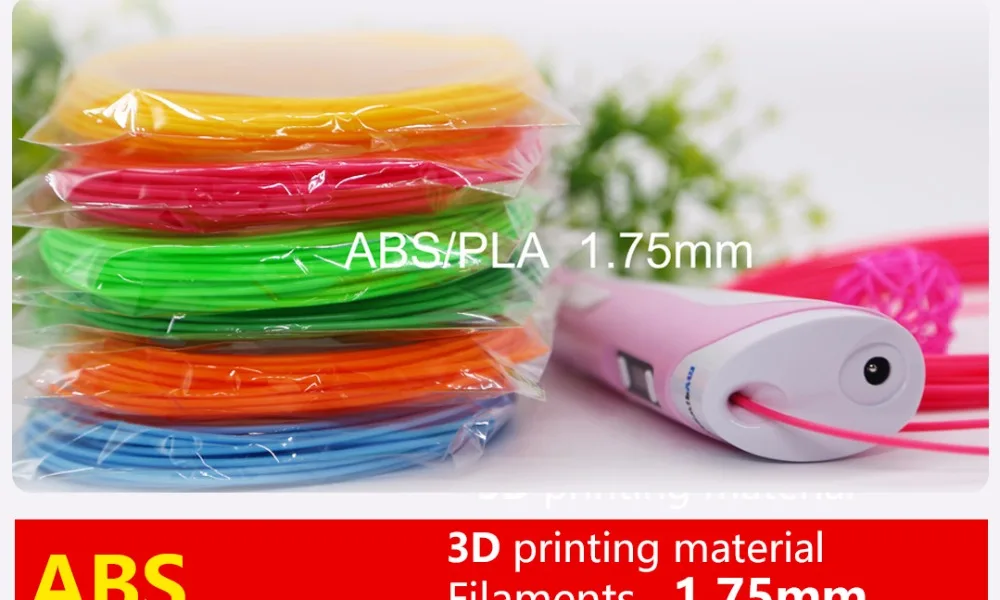 3d печатная ручка abs 1,75 мм pla нить 200 м 20 цветов идеальные 3d ручки 3d ручка пластиковая экологическая безопасность пластиковый подарок на день рождения