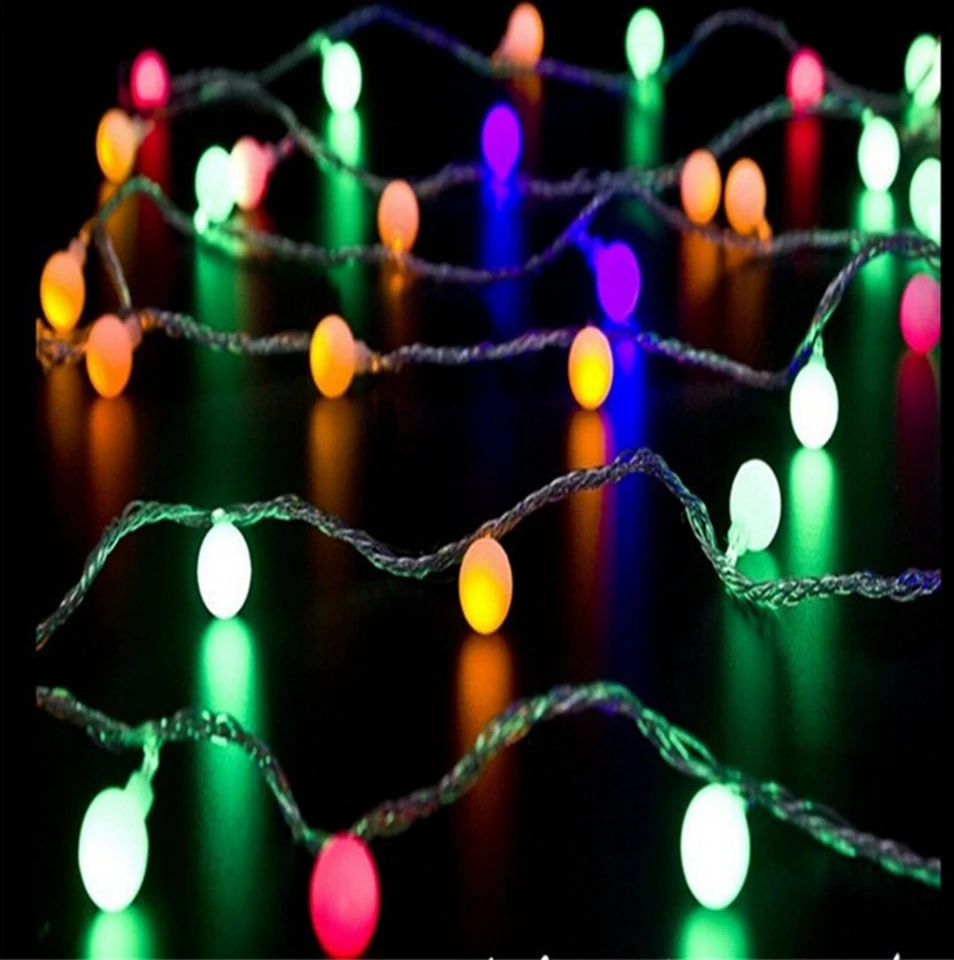 AC220/110V 10M 20M 50M White ball Led Fairy lights Christmas Lights indoor/outdoor Garland Lights for Wedding Holiday decoration AC220/110V 10M 20M 50M White ball Led Fairy lights Christmas Lights indoor/outdoor Garland Lights for Wedding Holiday decoration