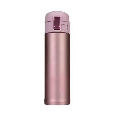 450 мл Термос с двойными стенками из нержавеющей стали, бутылка, вакуумная фляга, кружка для кофе, дорожная Термочашка - Цвет: pink