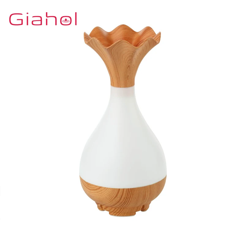 

GIAHOL 95ml USB Aroma Air Humidifier wood grain with LED lights Essential Oil Diffuser Aromatherapy Electric Mist Maker for Home