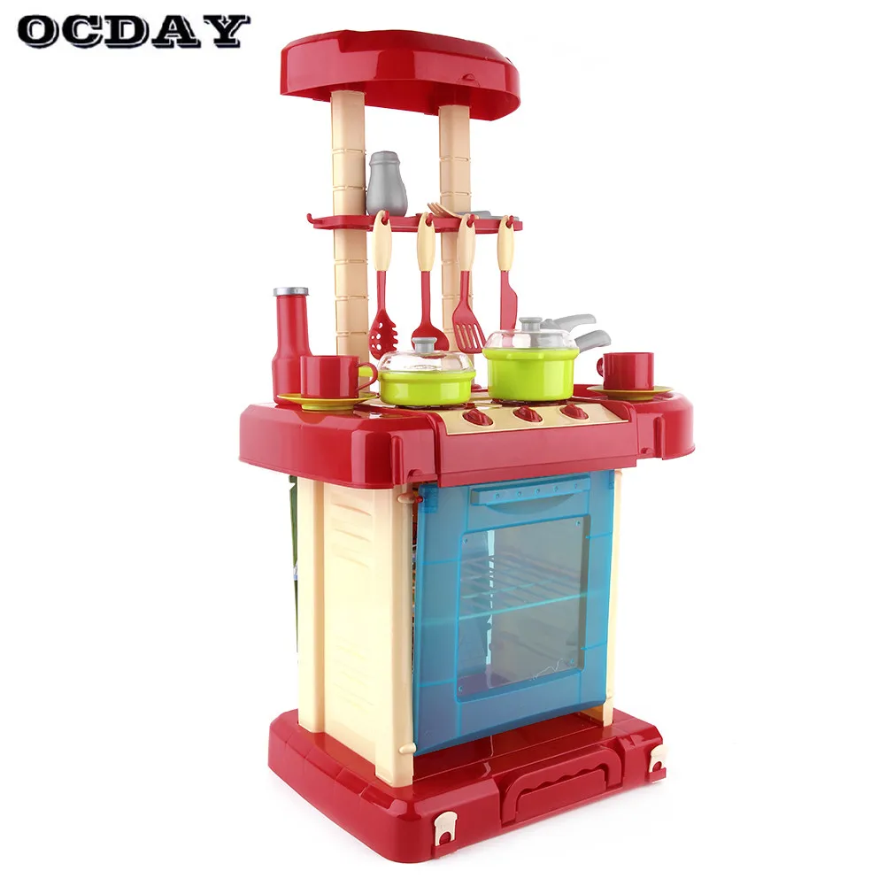 Kids Play House Girl Pretend Play Tableware Sets Toys Kitchen Cooking