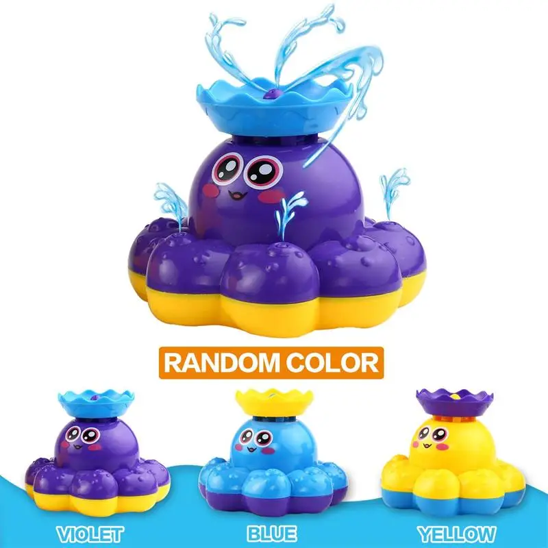 Baby Bath Toy Octopus Spray Water Bath Toys Waterfall Bathtub Toy ...