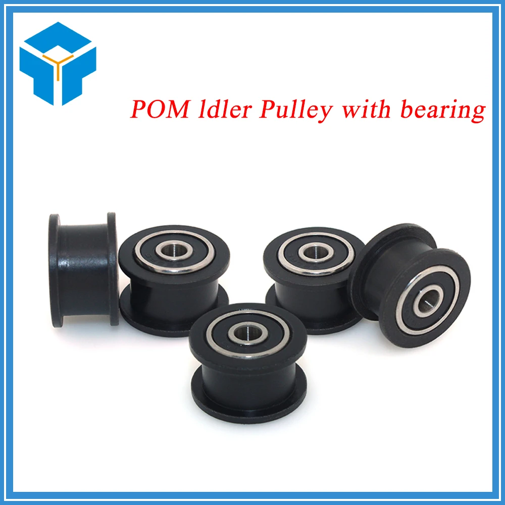 Delrin Smooth Idler Pulley Wheel Wheel Kits Precise CNC For V Slot POM 